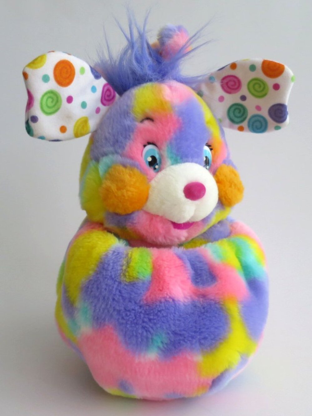 Vintage 2001 Pixie Doodle Popples Tie-Dye Rainbow Plush